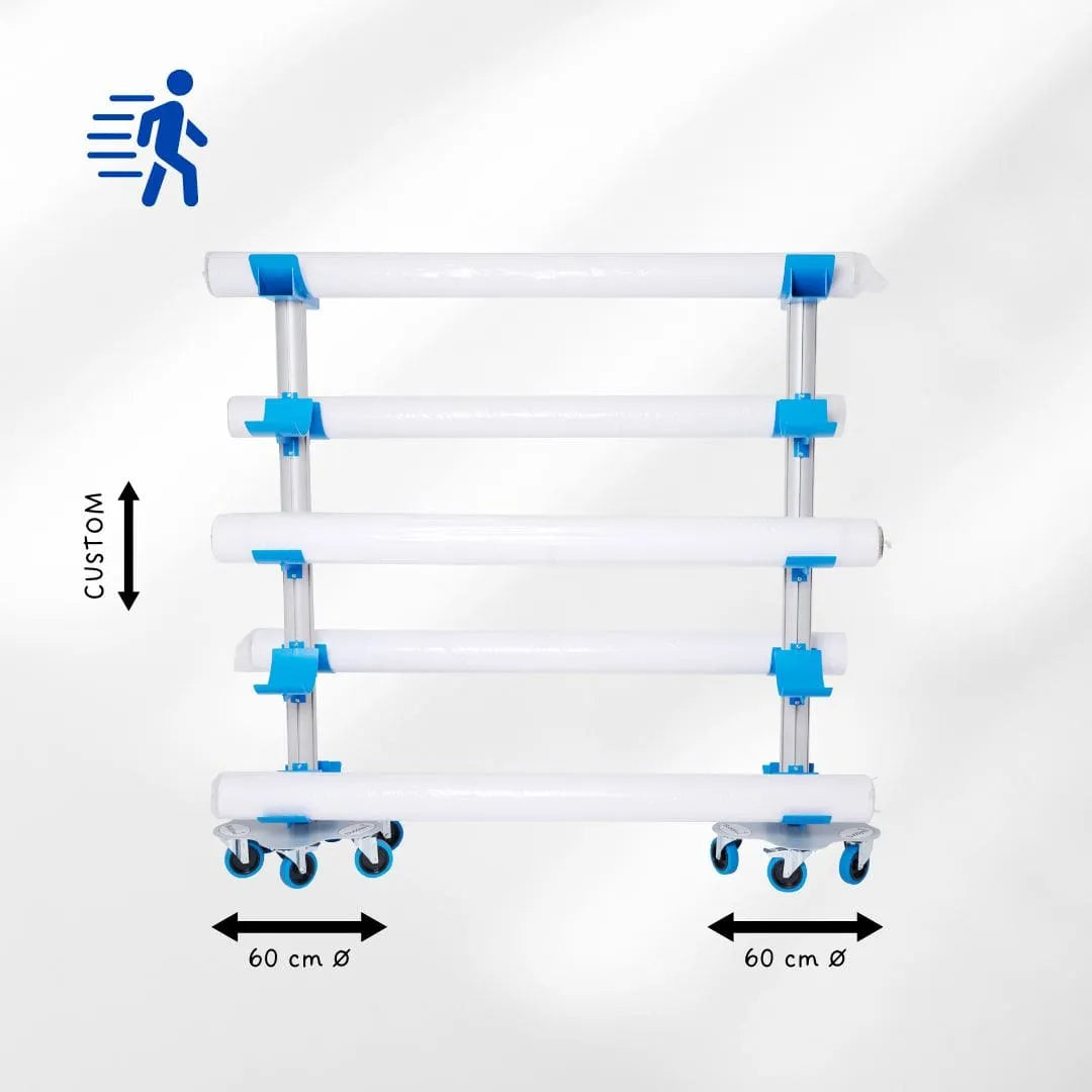 Buddy Roll - Transportgestell 1 bis 6 Rollen sehr großes Format