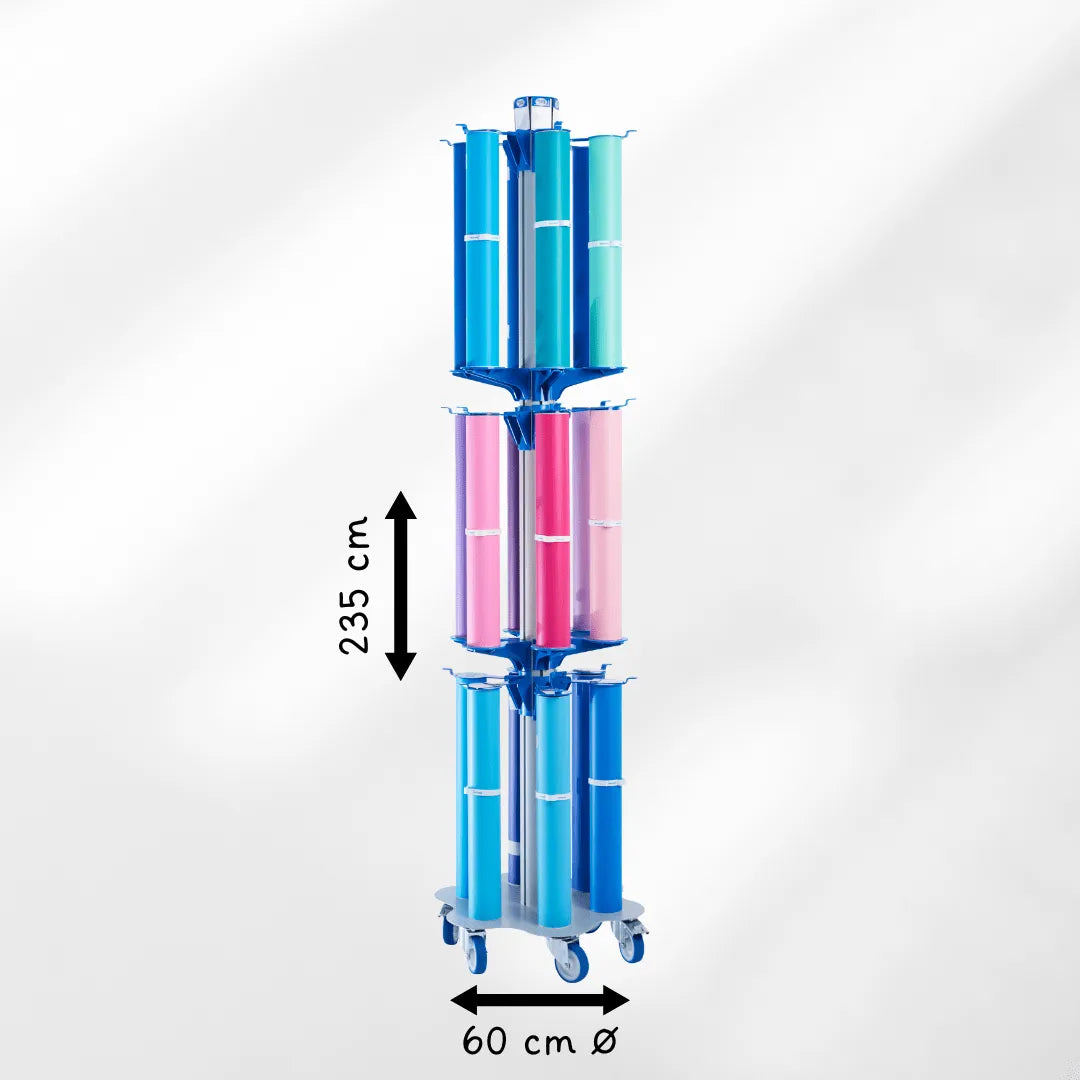 Grand Stock & Roll - Transport cart for 12 to 18 rolls