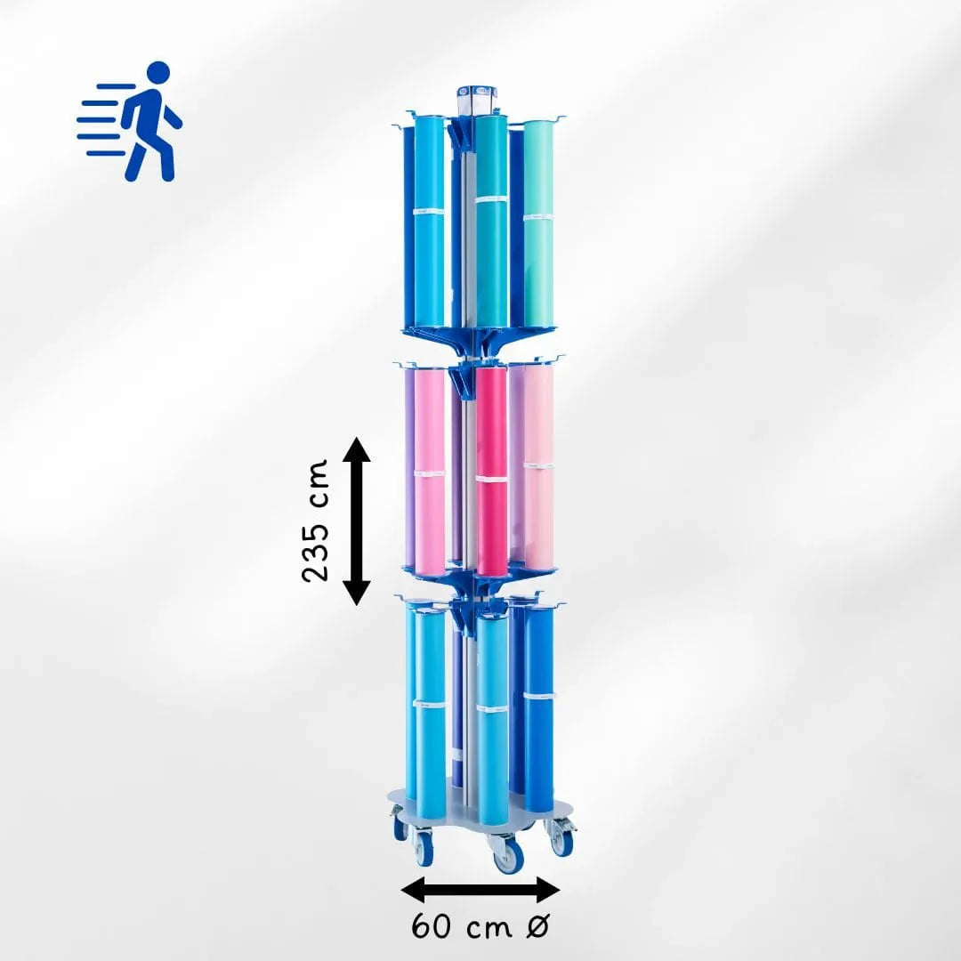 Grand Stock & Roll - Transport cart for 12 to 18 rolls