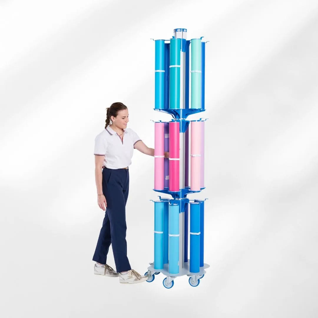 Grand Stock & Roll - Transport cart for 12 to 18 rolls
