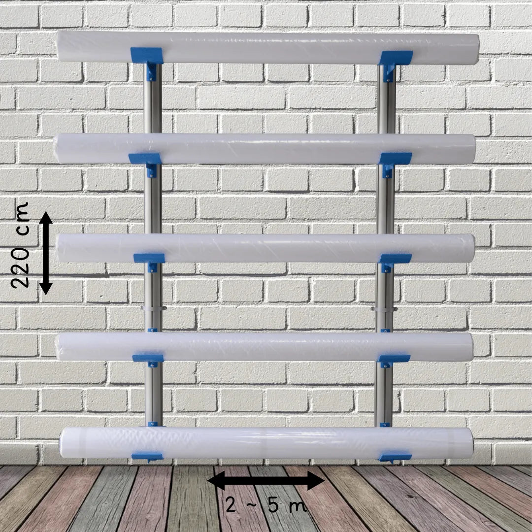 Wally-B - Wall-mounted storage (1 to 5 very large format rolls)