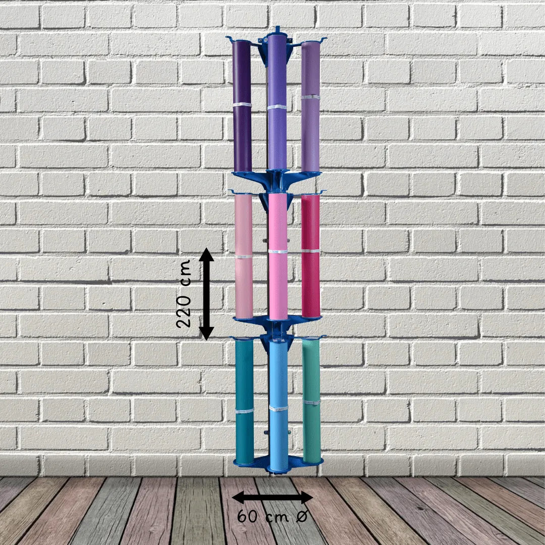Wally-Up - Wall-mounted storage 3 to 9 large-format rolls